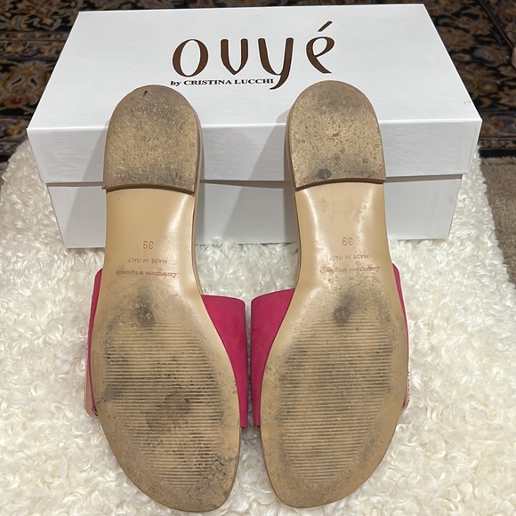 OVYE’ by Christina Lucchi, pink buckle sandals - Picture 5 of 6